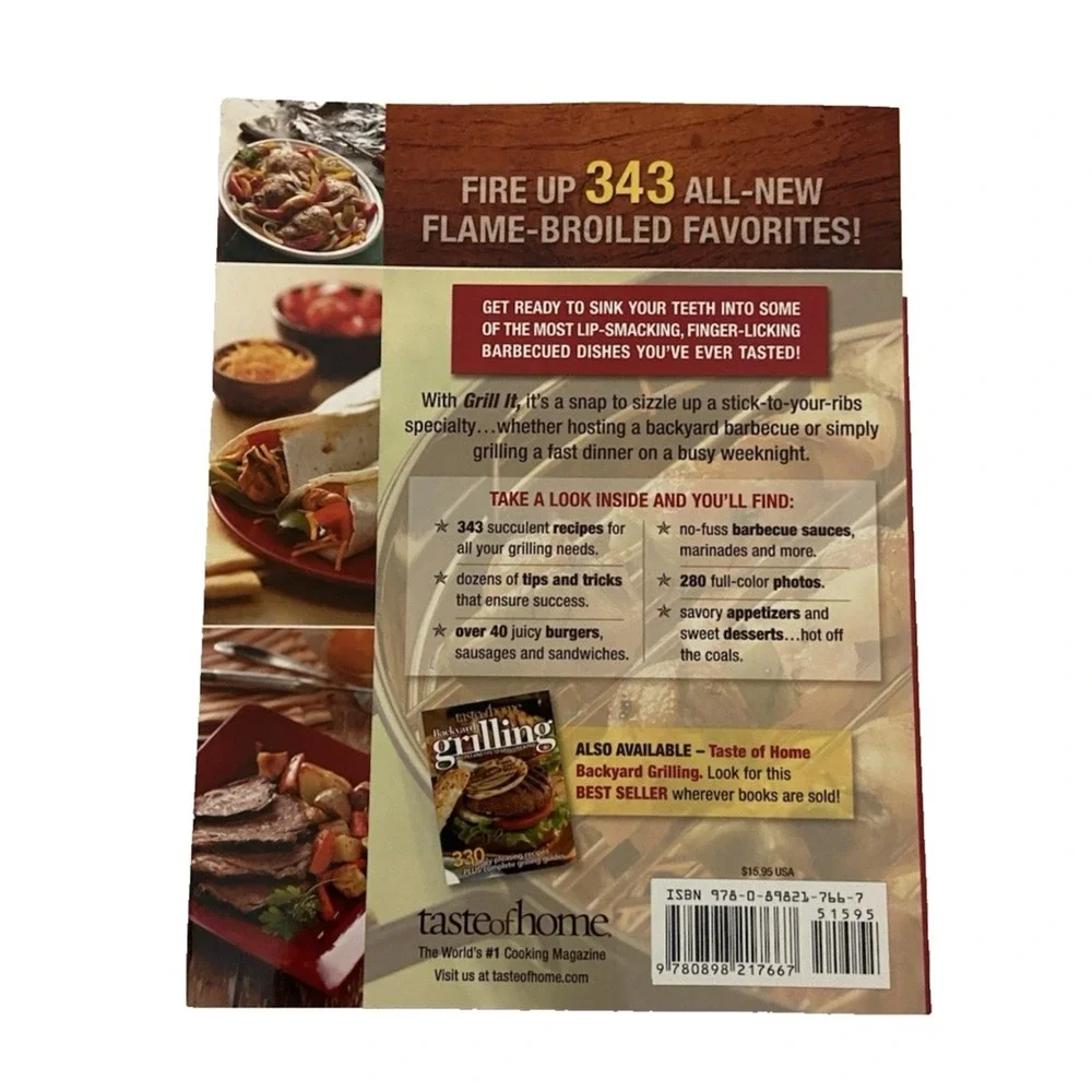Taste of Home Cookbooks 2 Family Collection Cookbook & Grill It!
